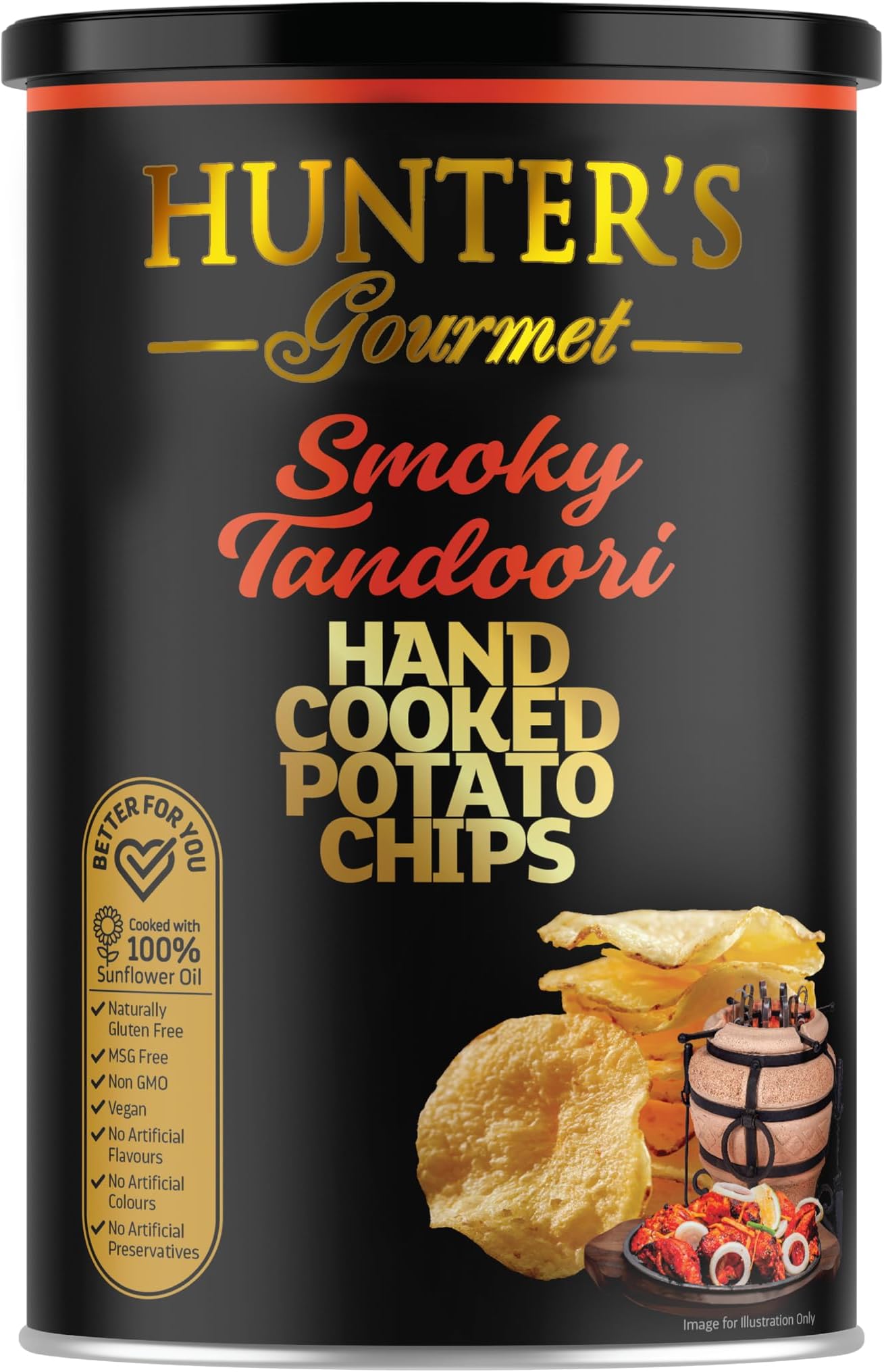 Smoky Tandoori Hand Cooked Potato Chips 150g