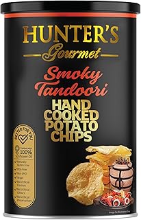 Hunter's Gourmet Smoky Tandoori Hand Cooked Potato Chips 150g