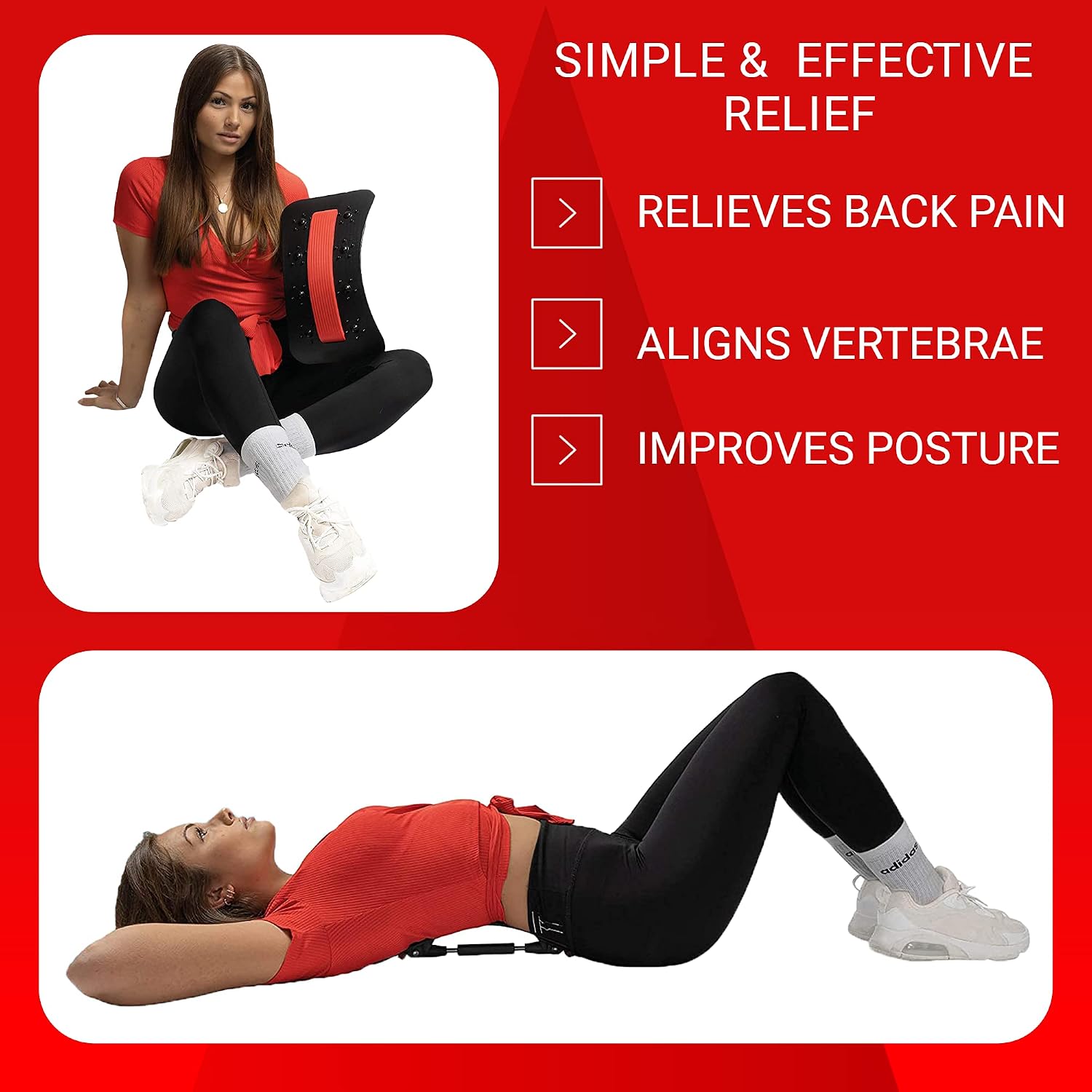 GMP SPORTS, 2in1 Back Stretcher Posture Corrector - Image 4
