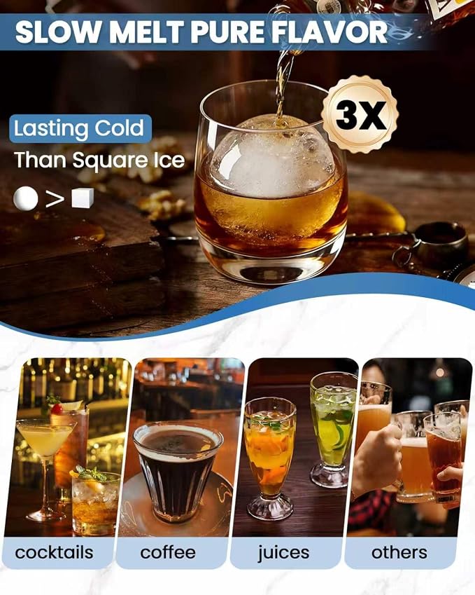 Moldes redondos para cubitos de hielo, 2 unidades miniatura 7