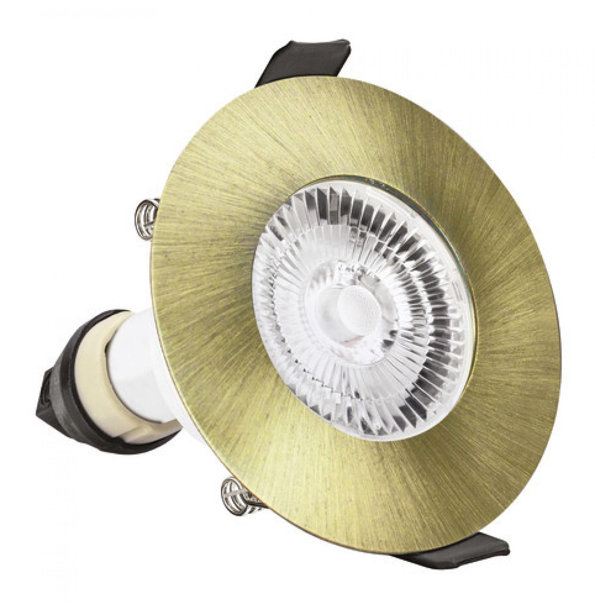 Integral ILDLFR70D045 Evofire GU10 Downlight, Antique Brass, 85mm, Round