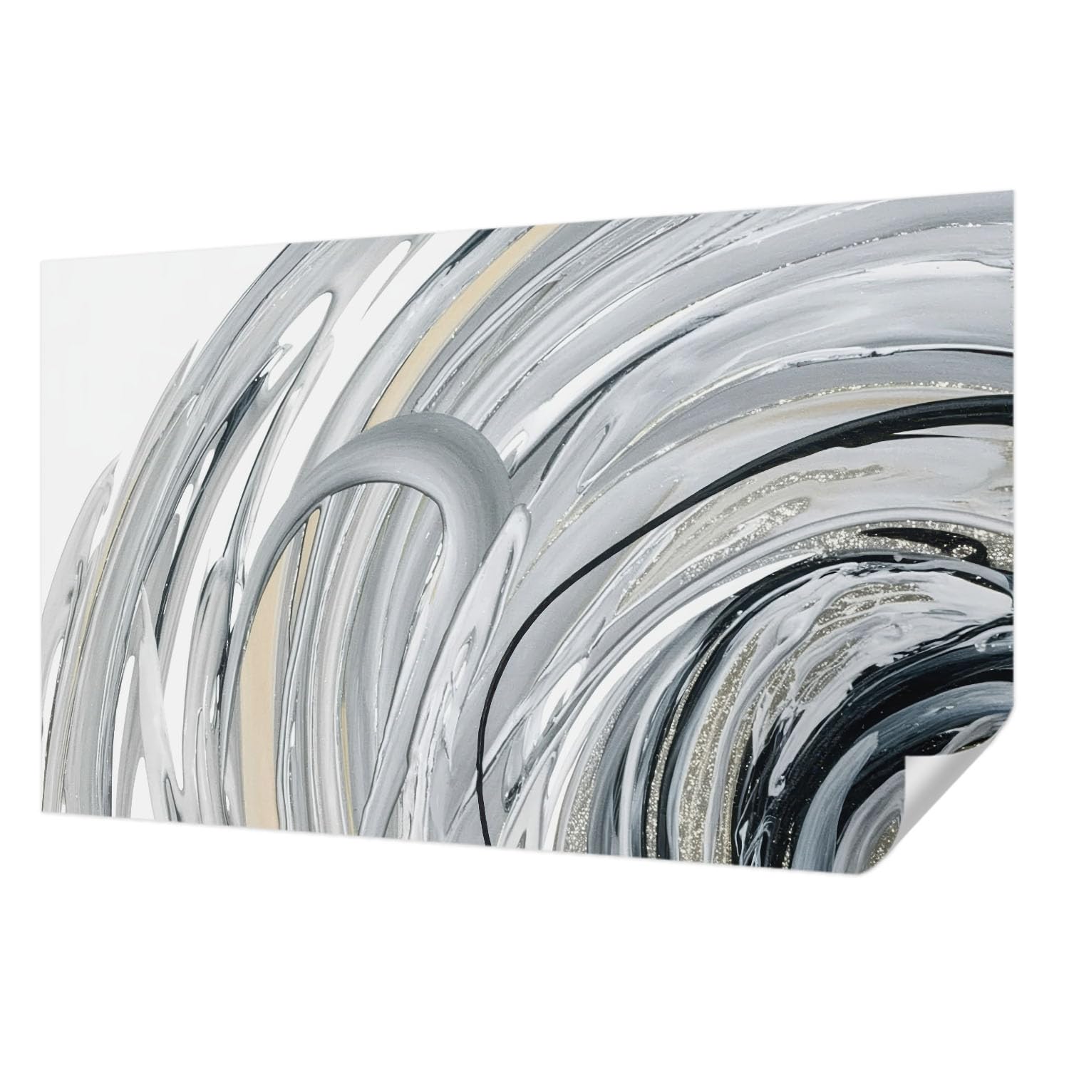 Papier peint adhésif marbre abstrait panoramique 416x254 cm