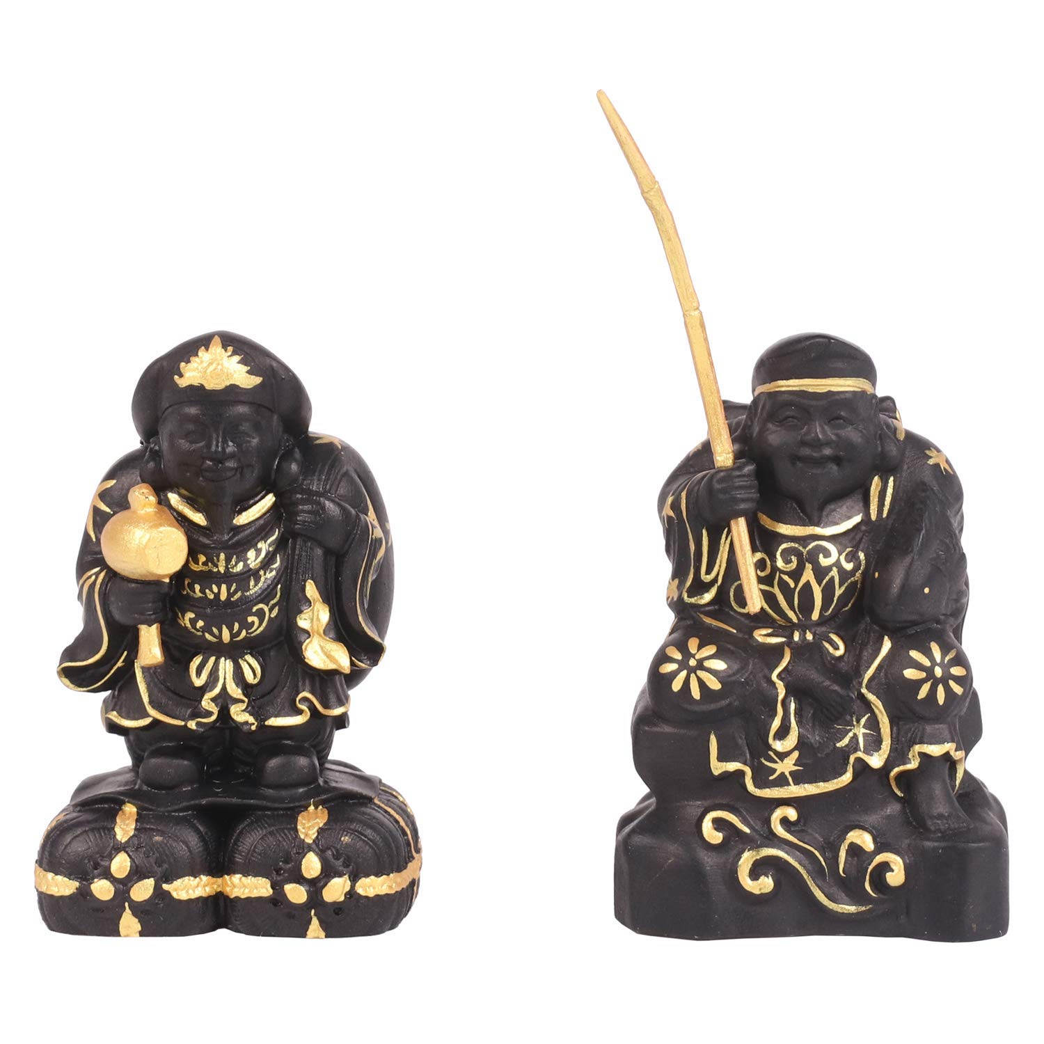 Amazon｜仏様 木彫 彫刻工芸品 手芸品 収蔵品 装飾品 仏像 七福神 