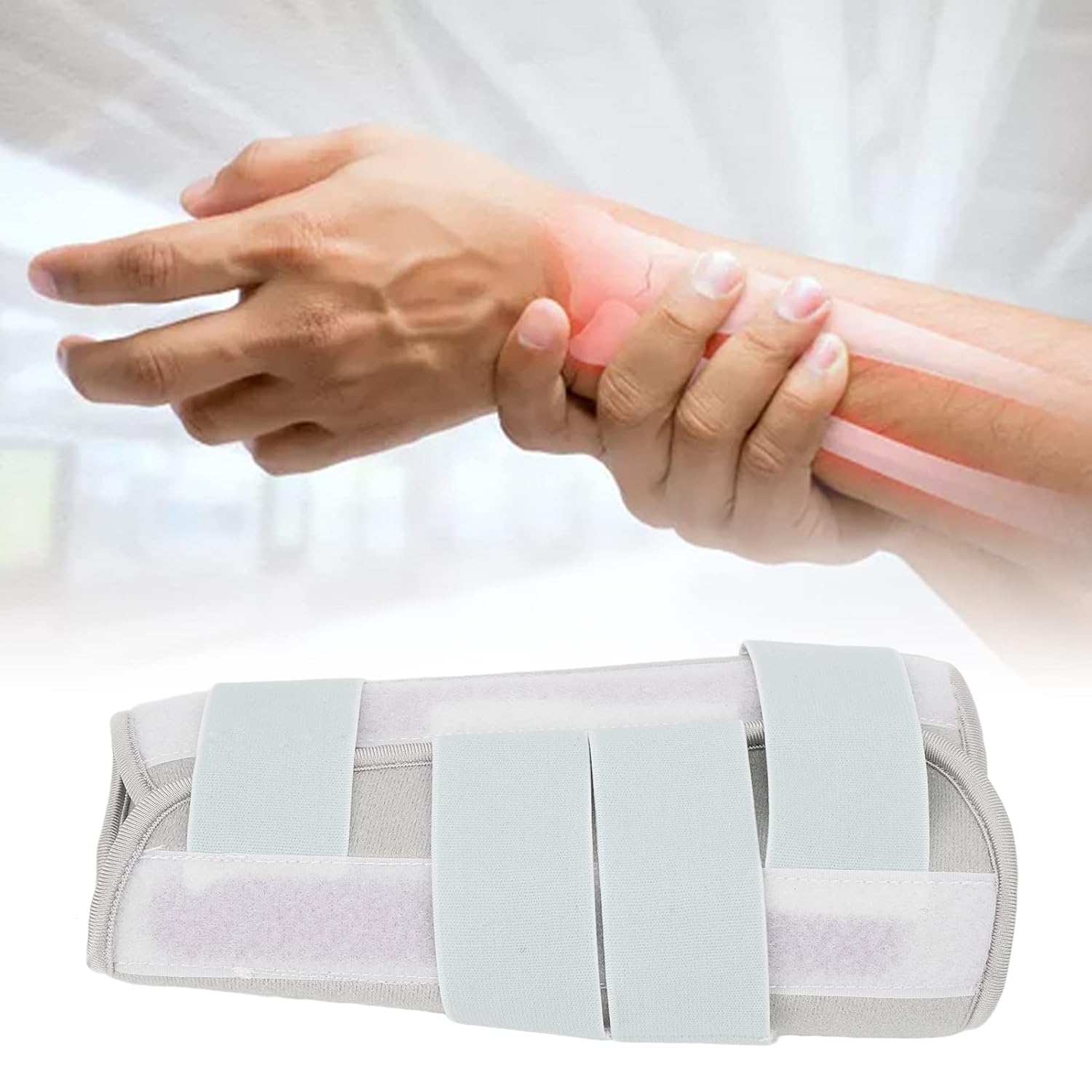 Buy Elbow Braces 3 Steel Plates Injuried Fixation Protection Forearm