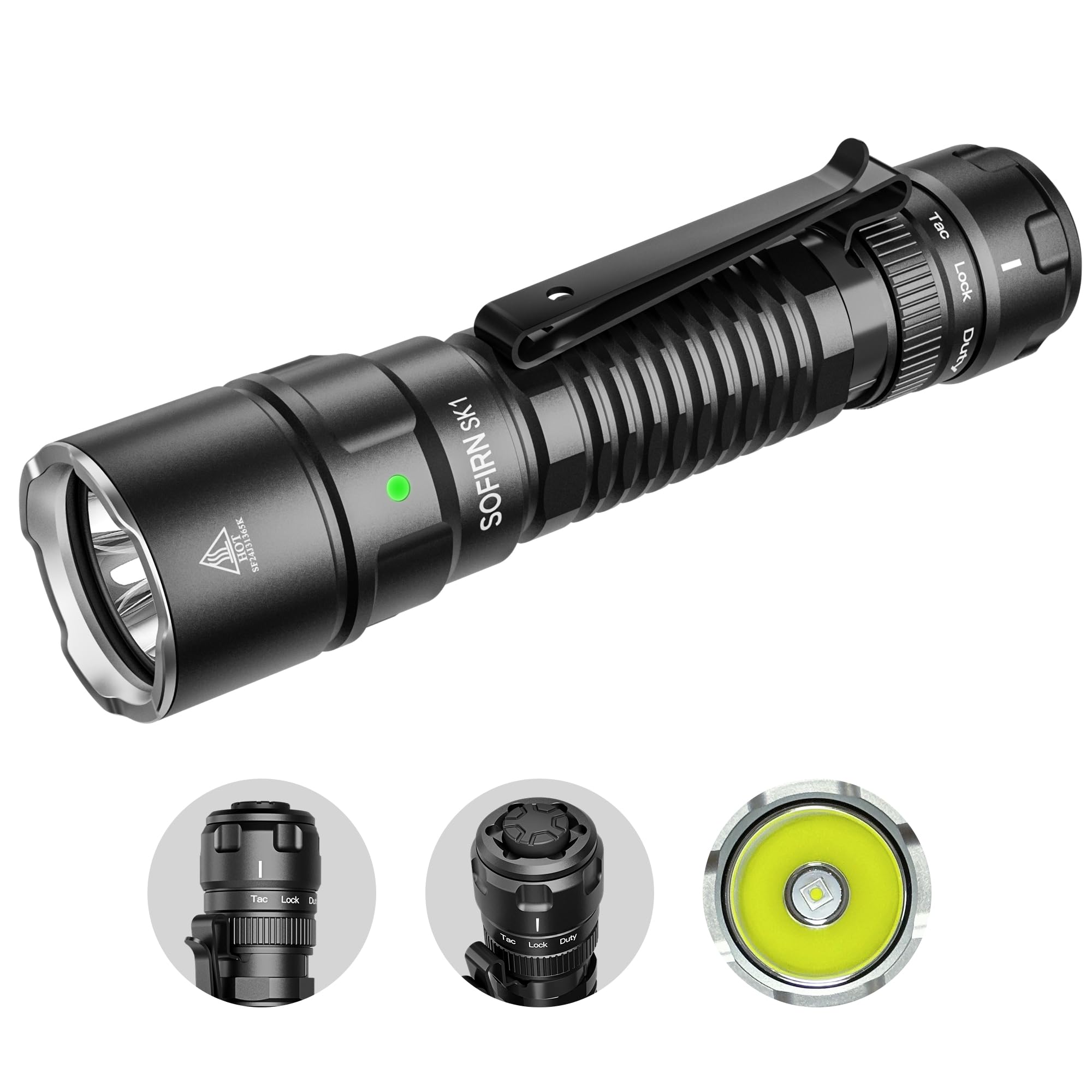 ACEBEAM Pokelit AA USB-C Rechargeable EDC Flashlight 550 Lumens High CRI 90 IP68 Small Pocket - View #3