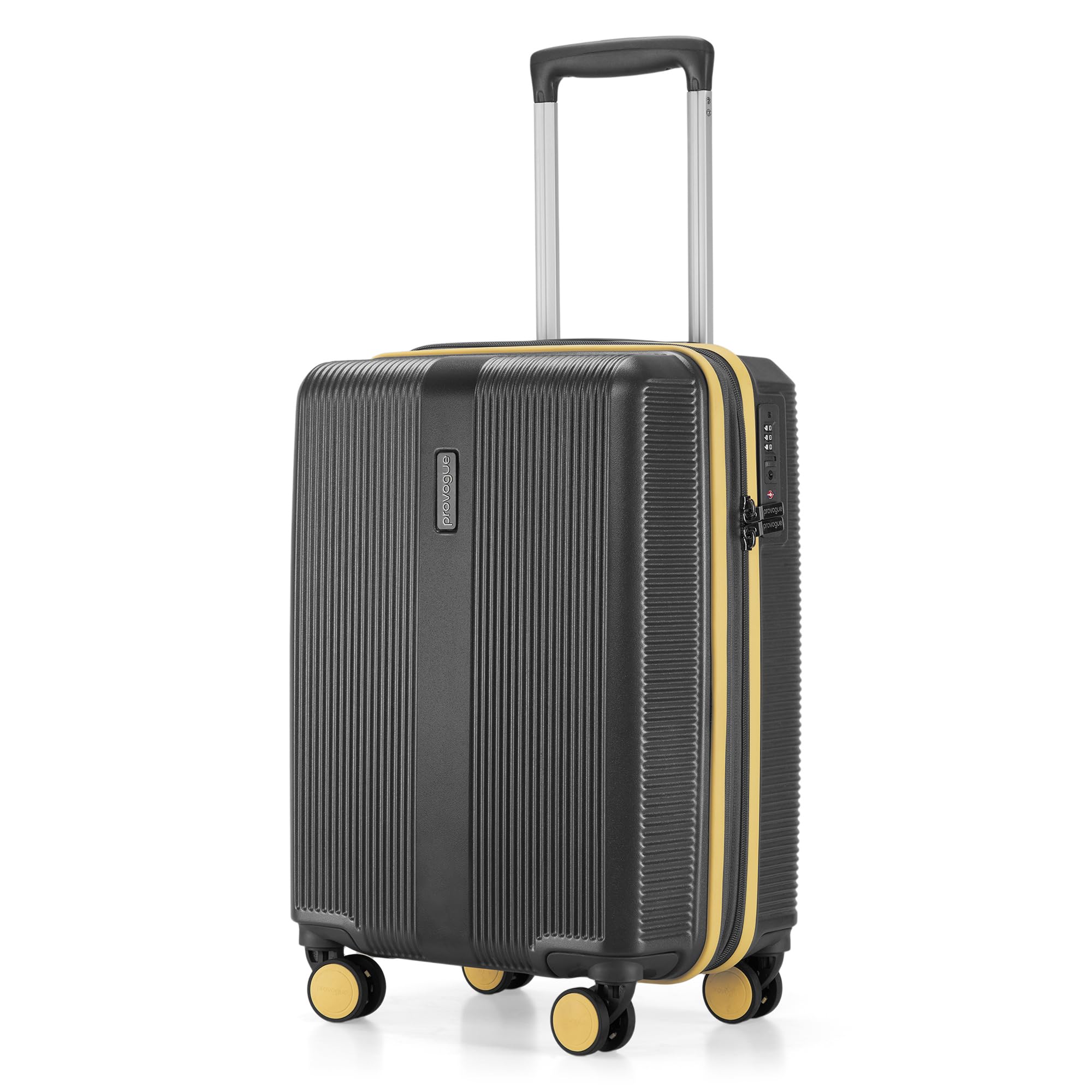 Primea Small Cabin Trolley Bag, 55 cm, 20 inch Suitcase, PC Hard Luggage, Anti-Theft Zipper, TSA Lock, Built-in Expander, Built-in Wet Pouch, 8 Wheels, 3 Years Warranty,Grey-image-8