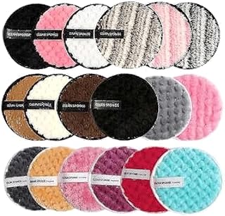 قطعتان من اسفنجة مزيل المكياج، متعدد الألوان