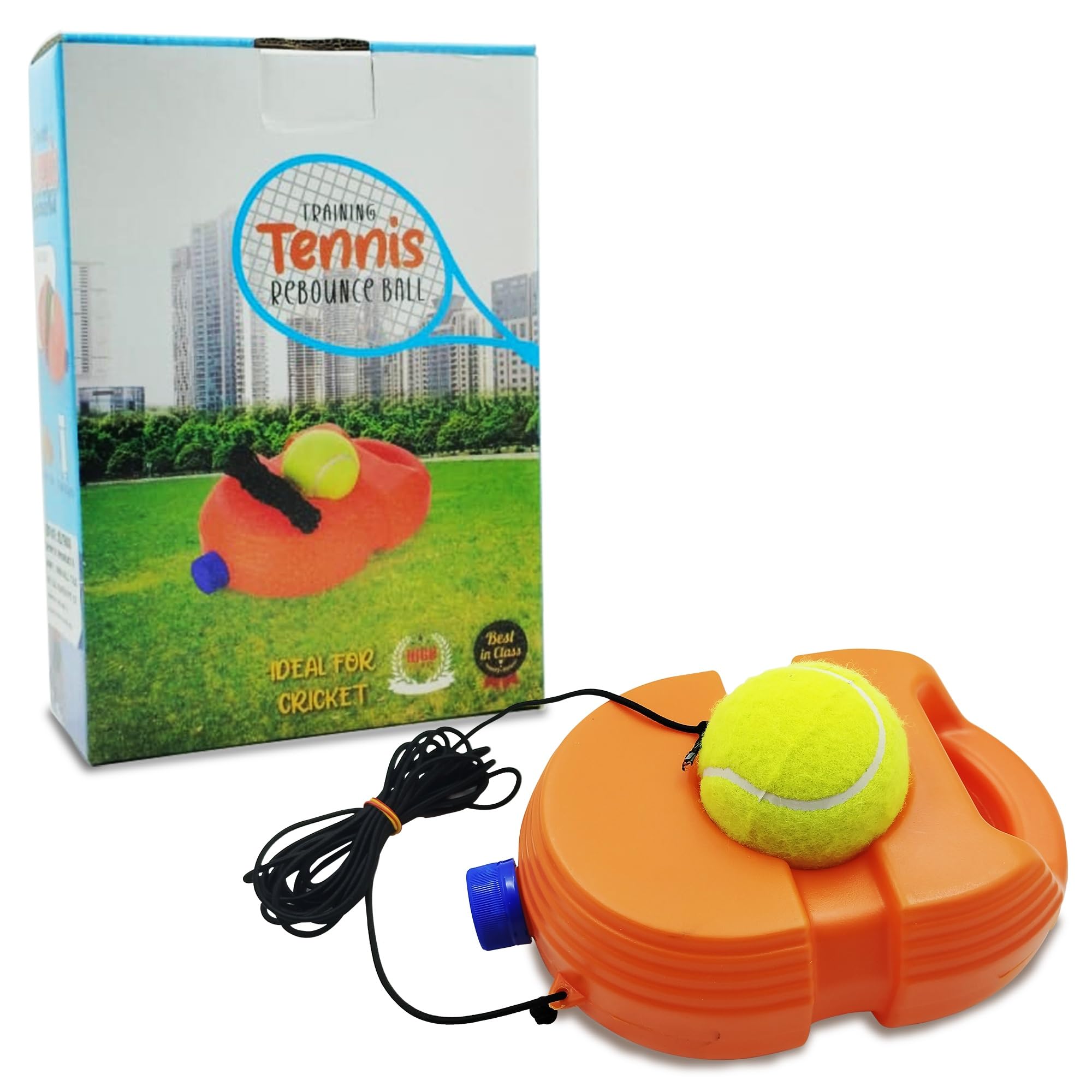 Kiddybuddy Tennis Trainer Rebound Ball with String Solo Tennis Trainer Set Self Tennis Practice Ball with String Cricket Trainer Rebound Ball with Rope Fill Sand or Water(No Racket Included) (B0D5RD2ZJ6) Amazon Price History, Amazon Price Tracker