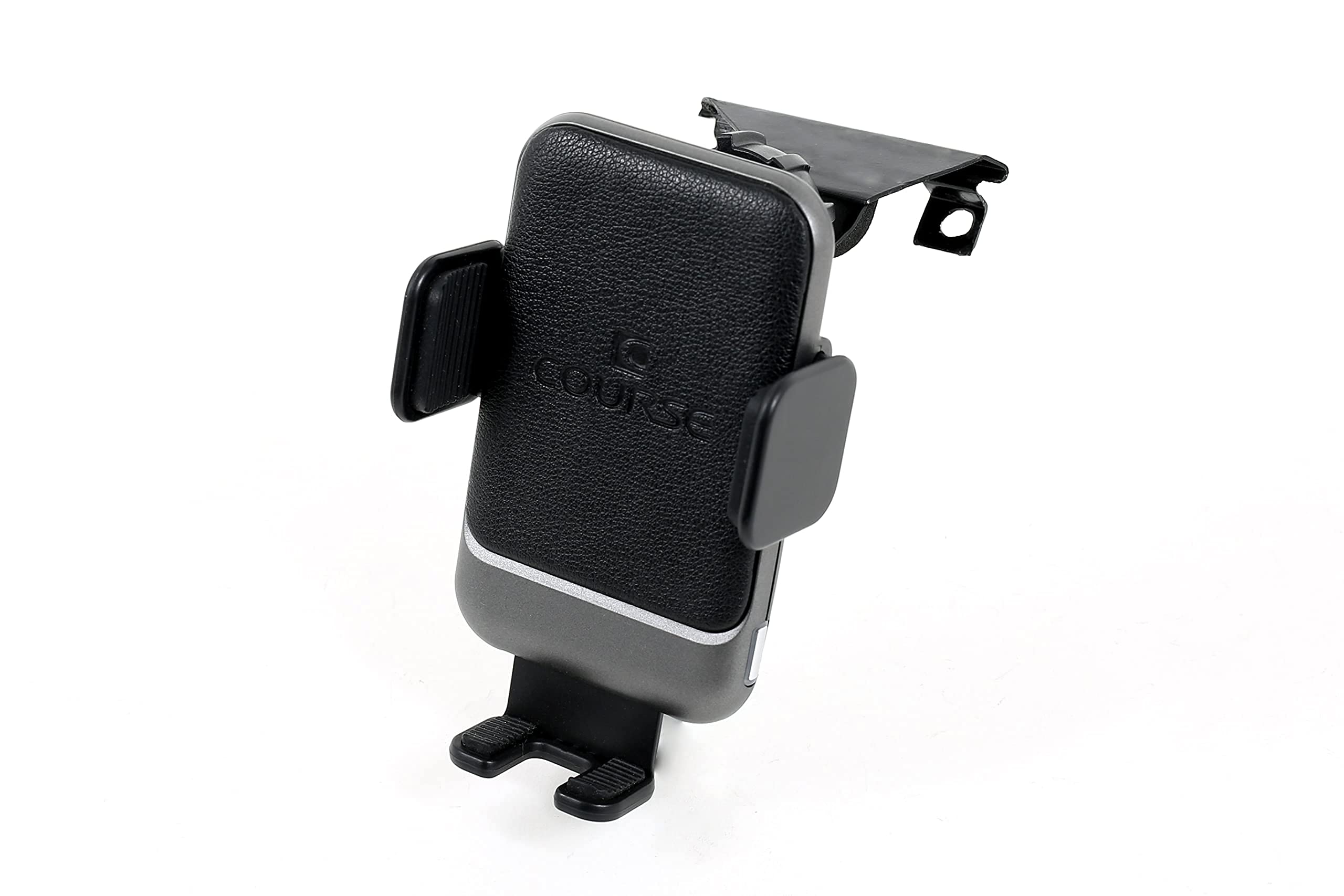 Course Motorsports DirectFit - Soporte de teléfono con cabezal de carga inalámbrico de agarre automático y soporte de teléfono de coche para Jeep Cherokee (2014-2019) - Cargador de agarre automático