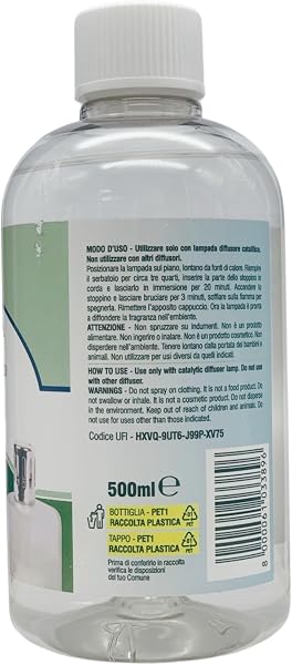 2x Ricarica Per Diffusore Catalitico, Profumazioni Di Qualità Adatte a Qualunque Lampada Catalitica 500ml (MUGHETTO) - 3