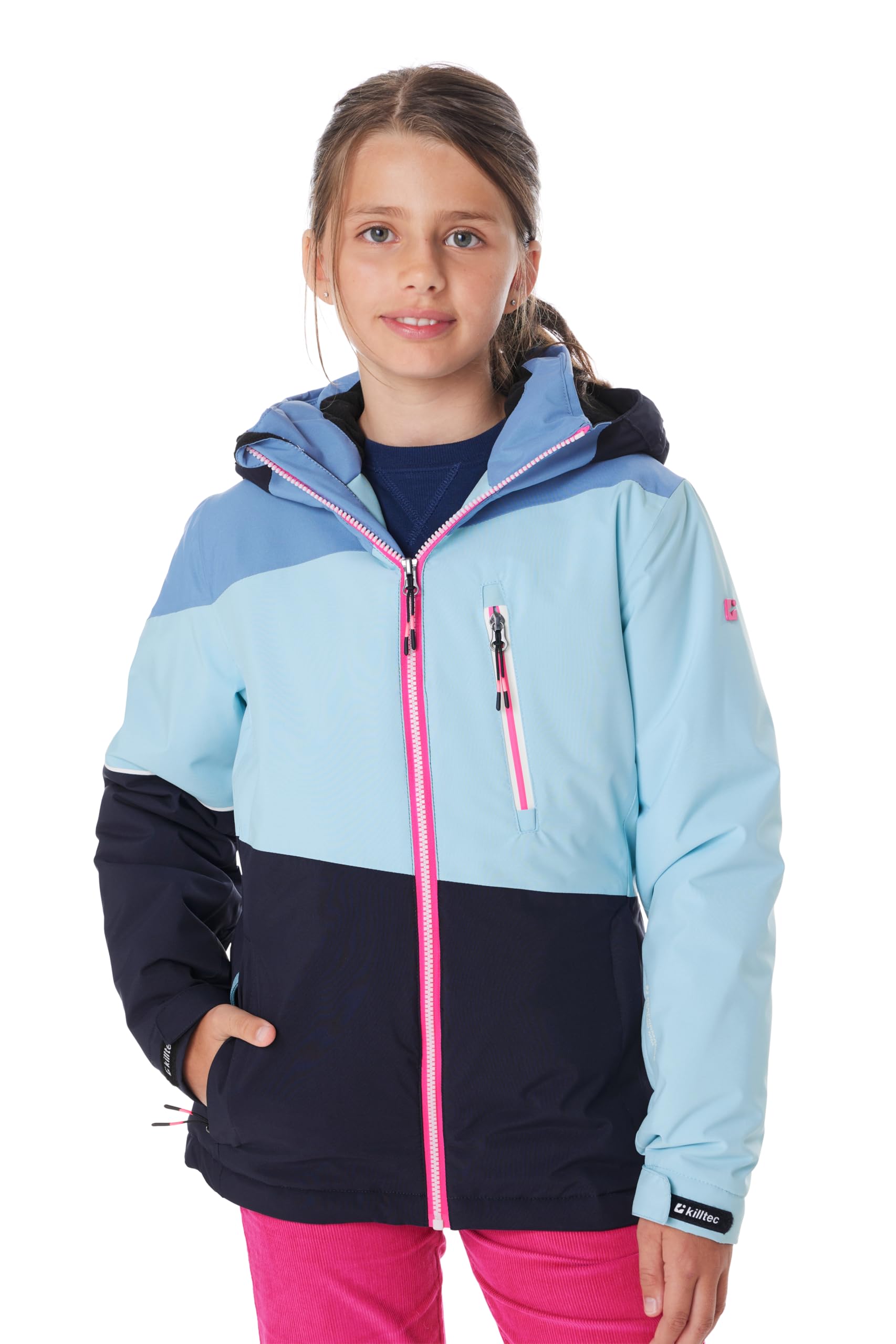 Killtec Mädchen Ksw 331 Grls Ski Jckt Skijacke/Funktionsjacke mit Kapuze und Schneefang