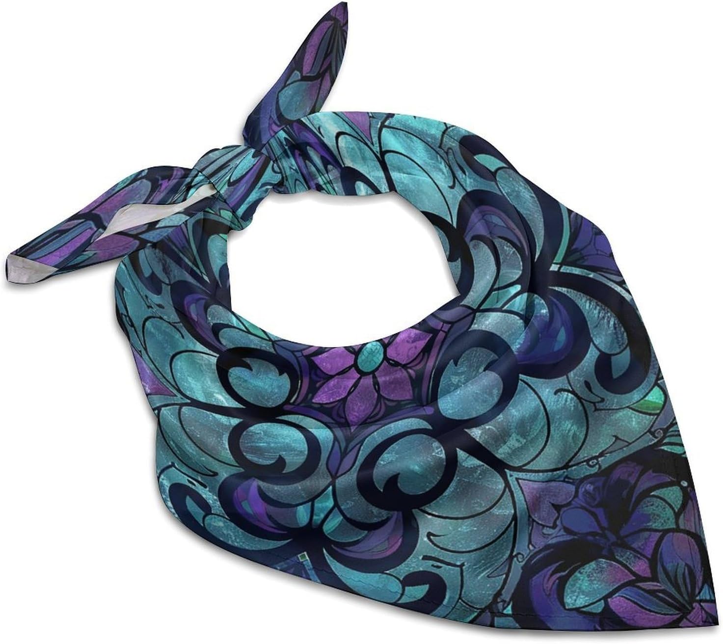 Handkerchiefs Multi-Purpose Head Scarf A Sleeping Rabbit Square Bandanas for Women Men