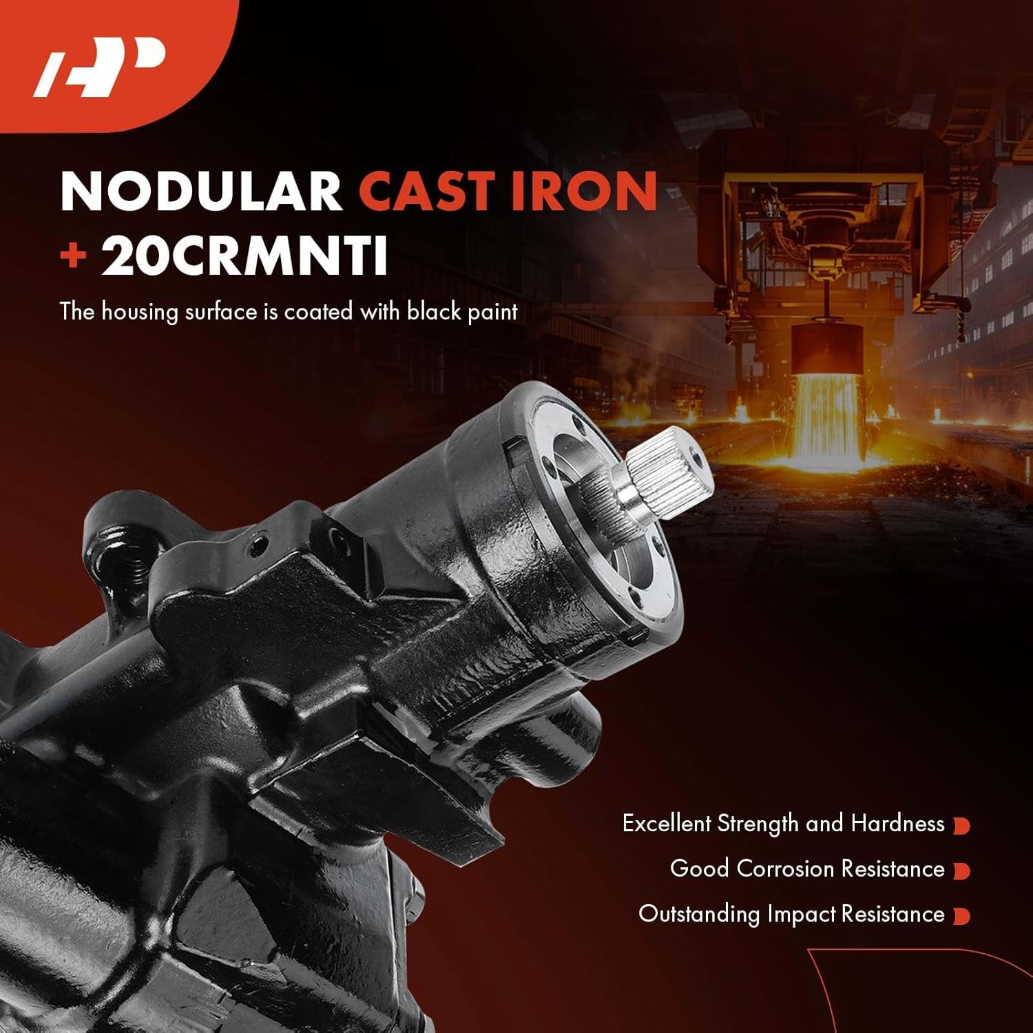 A-Premium - Power Steering Gearbox Gear Box Compatible with Cadillac Calais, Commercial Chassis, DeVille, Eldorado, Fleetwood, Series 60 Fleetwood, Series 62, Series 75 Fleetwood