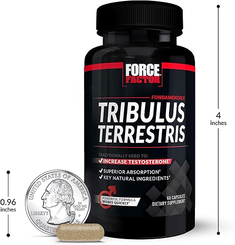 Miniatura 9 de FORCE FACTOR Tribulus Terrestris para hombres, paquete de 3, refuerzo de testosterona Tribulus para hombres, suplemento de vitalidad masculina,