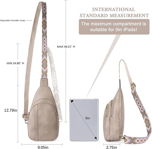 Miniatura 4 de Bolsos cruzados para mujer, bolsa cruzada para mujer, mochila cruzada para mujer, mochila cruzada de cuero