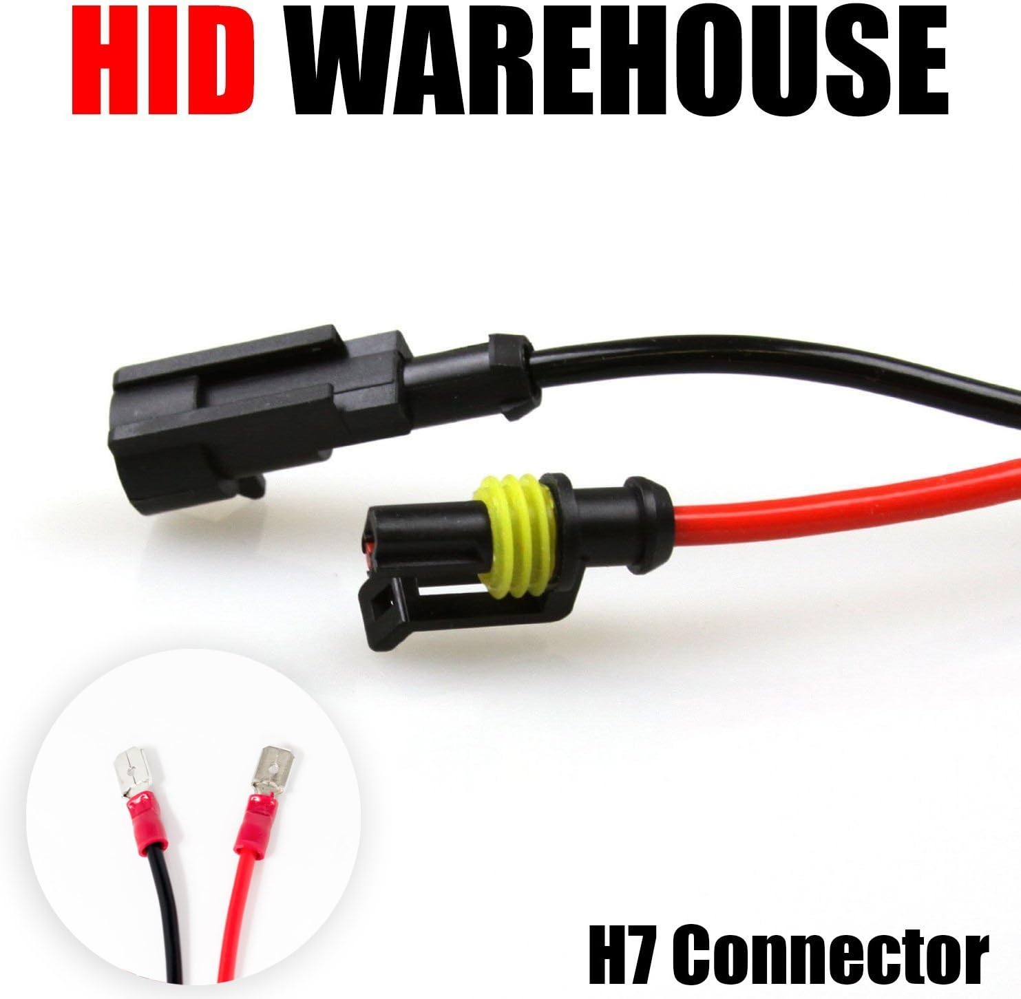 AC HID Xenon Replacement Bulbs - H7 8000K - Medium Blue (1 Pair) (Metal Base)