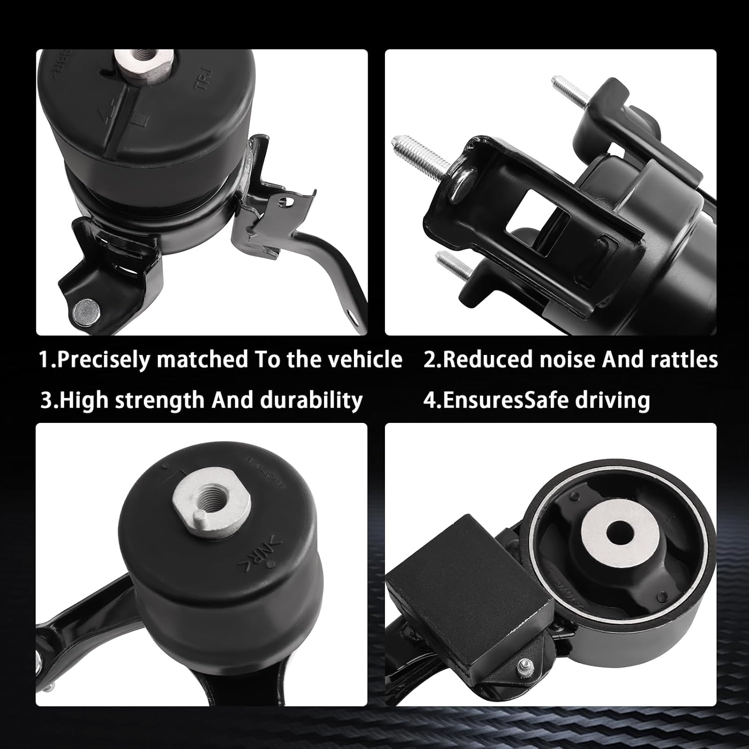 Engine Mount and Trans Mount kit Compatible with 2012-2017 Camry & 2013-2017 ES300H & 2013-2018 Avalon 2.5L L4 Electric/Gas Engine, Replace # A42051 123610V070 A62081 123620V060 A72005 A4207 4PCS