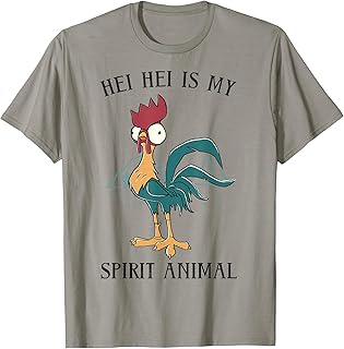Moana Hei Hei Is My Spirit Animal Portrait T-Shirt