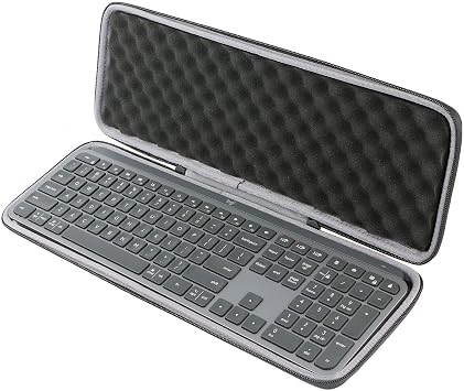 co2CREA Compatible Logicool MX KEYS KX800/ MX KEYS S KX800s Minimalist Wireless Illuminated Keyboard Storage Case Case Only