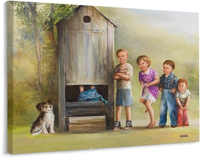 Canvas Prints Dianne Dengel Outhouse Wall Art Paintings
