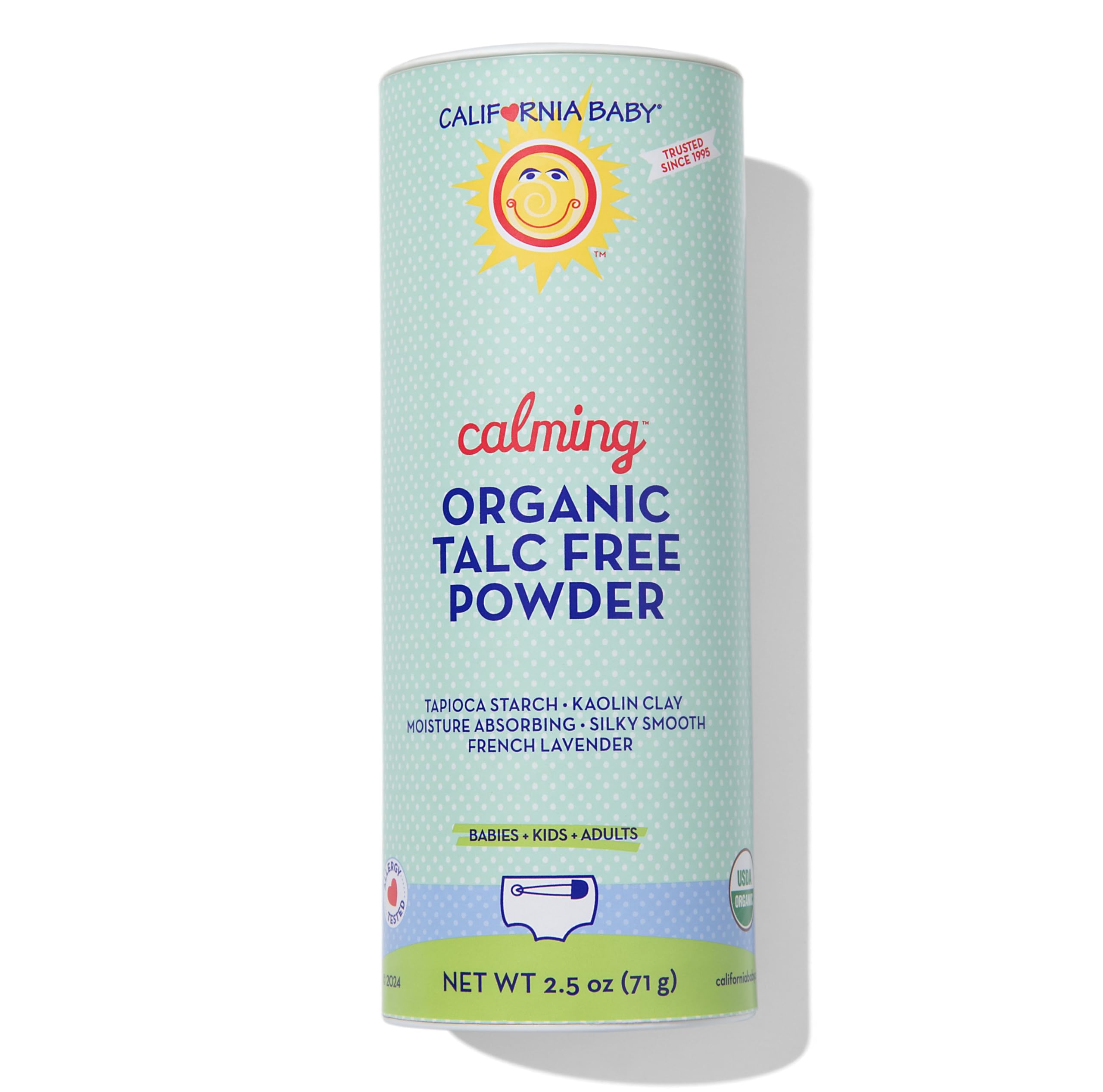 California Baby Organic Powder - Calming - 2.5 oz