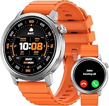 KOSPET ORB Smartwatch Men and Women, Ultralight Bluetooth Calls, AMOLED Display 25 Days Battery, Heart Rate/Sleep/SpO2 Smartwatch Round IP68, 175 Sports Modes
