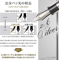 Vista 4 de Sailor pen, pluma estilográfica, equipo profesional, Plata, KOP Demonstrator Medium 10-9619-400