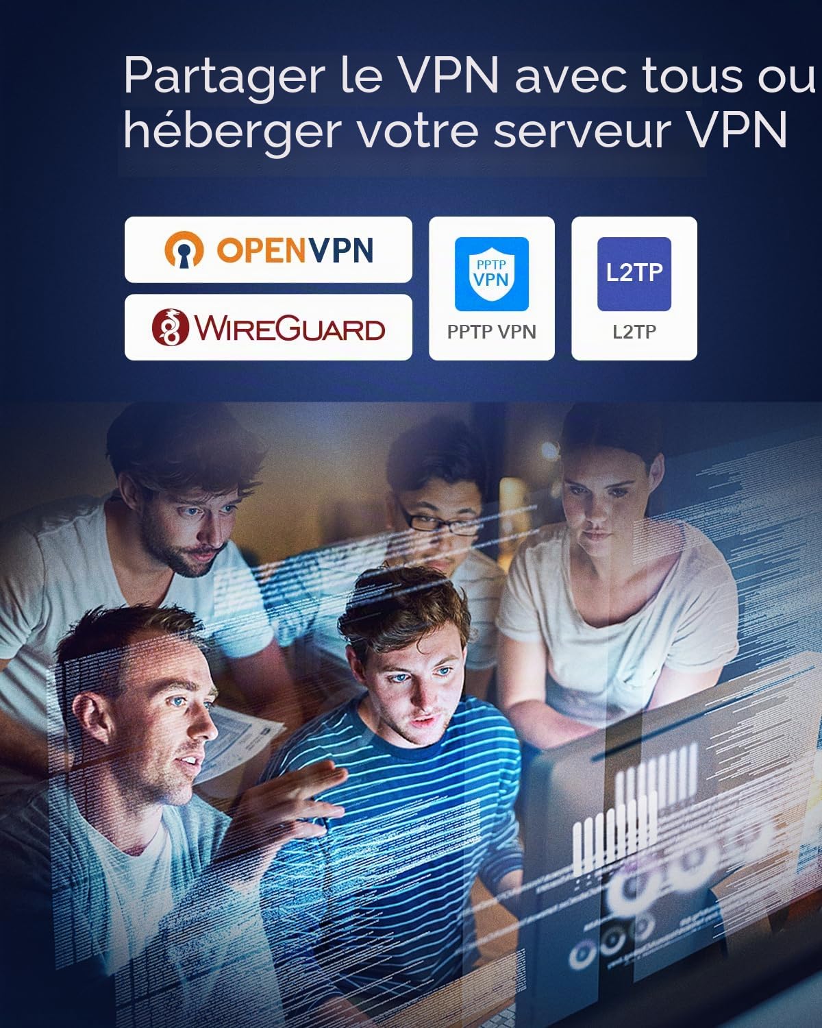 Cudy AX3000 Routeur Maillé WiFi 6 Double Bande Multi-Gigabit, WAN 2,5 Gbit/s, 4 Ports RJ45 Gigabit, MU-MIMO, OpenVPN, Wireguard, Zerotier, WR3000H