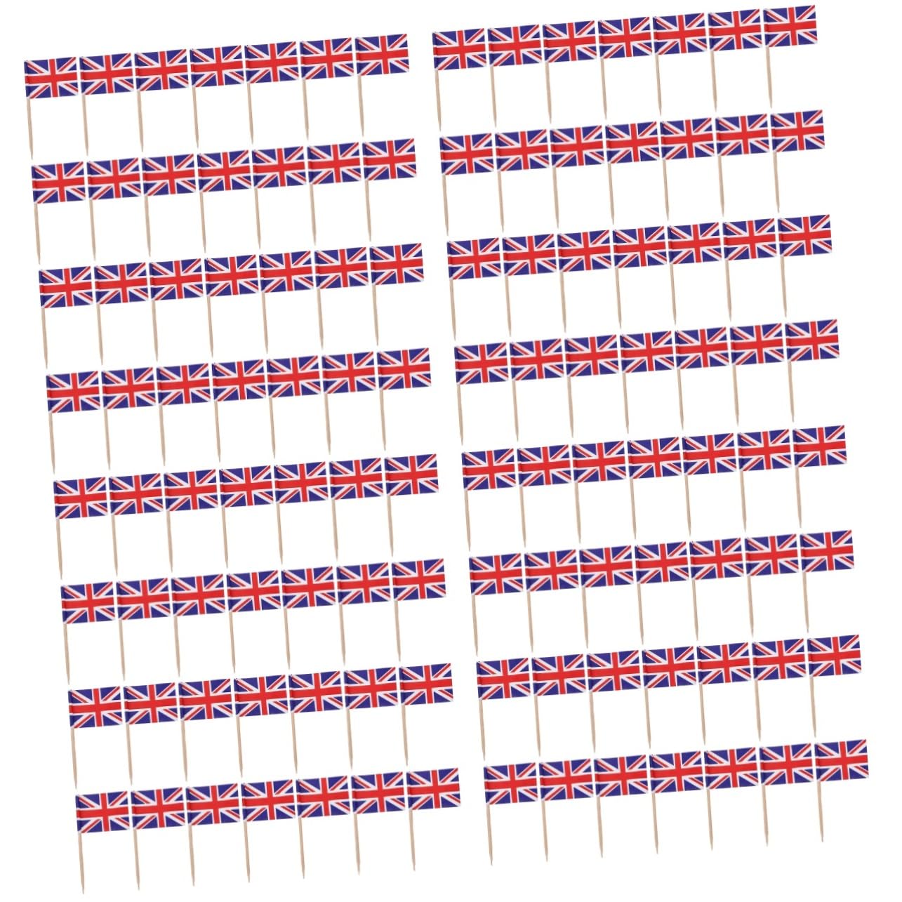Amosfun Lot De 4 Décorations De Multifonctions Uniques Drapeaux Patriotiques Décorations De Gâteaux Pour Fête De Mariage Bâtonnets De Cocktail 200 Pièces X 4