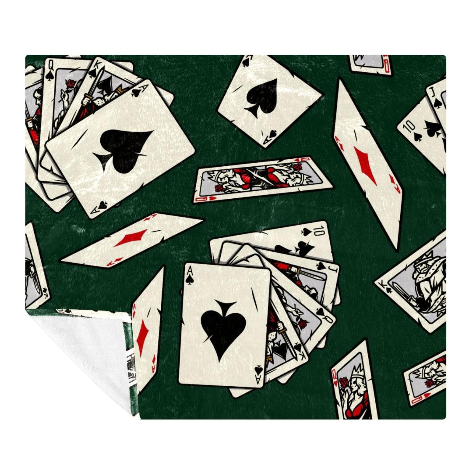 Couverture douce et confortable Flush of Spades plaid microfibre