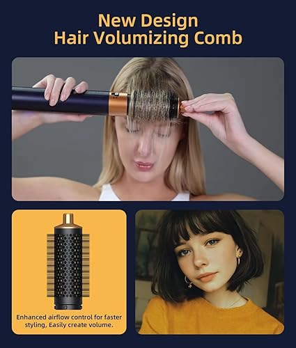 Miniatura 7 de Airwrap Multi Styler, 8 en 1 profesional Air Wrap, cepillo para secador de pelo Air Styler, con rizadores de envoltura automática, juego de peinado