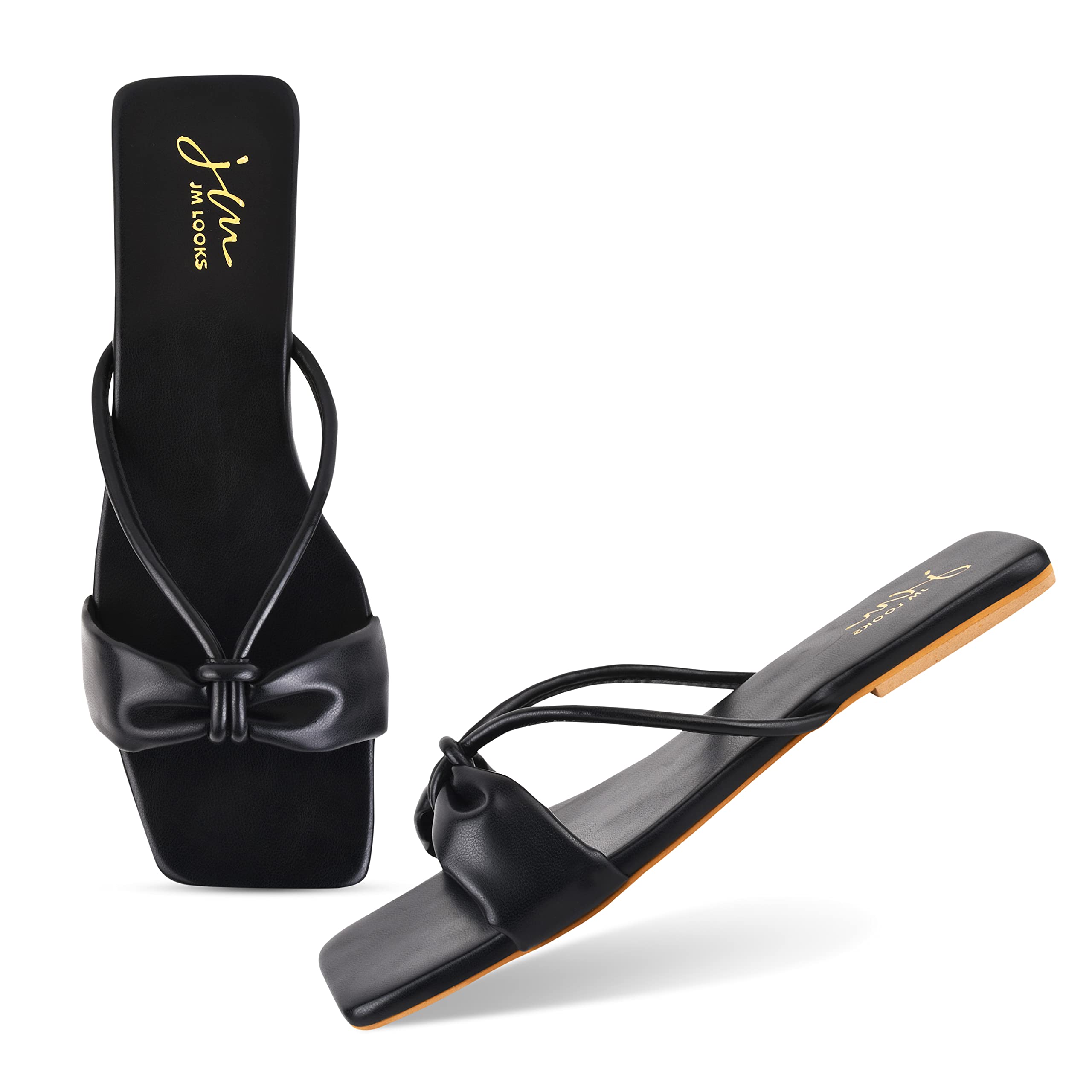 JM LOOKS Casual Flats Sandals Solid Comfortable Sole For Womens & Girls (B0BZ54XTB7) Amazon Price History, Amazon Price Tracker