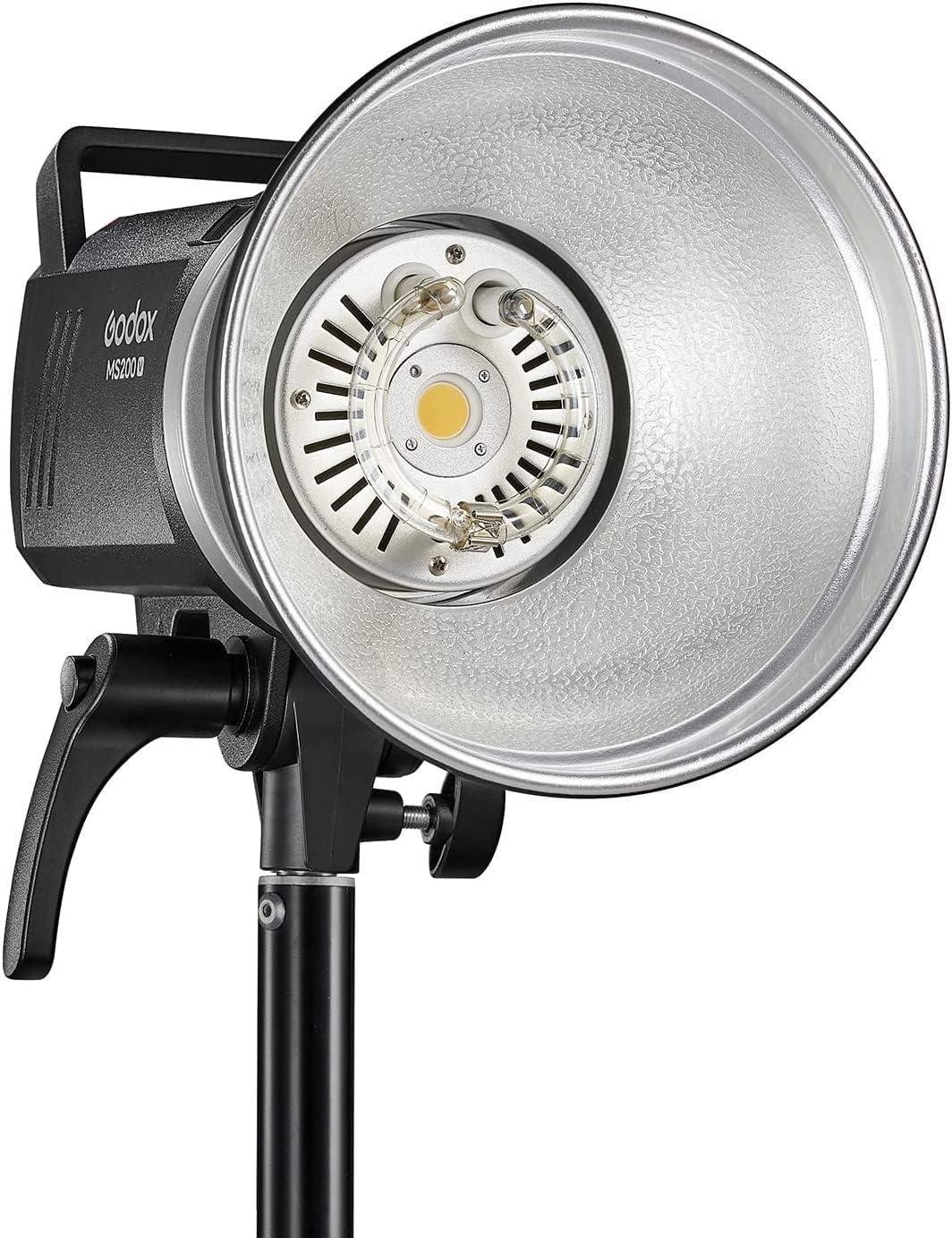 Godox MS200-V MS200V 200W Compact Studio Strobe Flash Light,GN53 0.1-1.8S Recycle Time,2.4G X System,Bowens Mount with 10W LED Modeling Lamp for Wedding,Portrait,Fashion,Product,Studio Photography Etc
