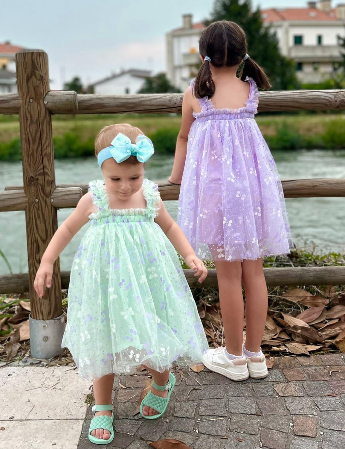 AGQT Baby Girls Tulle Tutu Dress Birthday Party Tulle Babydoll Dresses Size 6M-5T - Image 2
