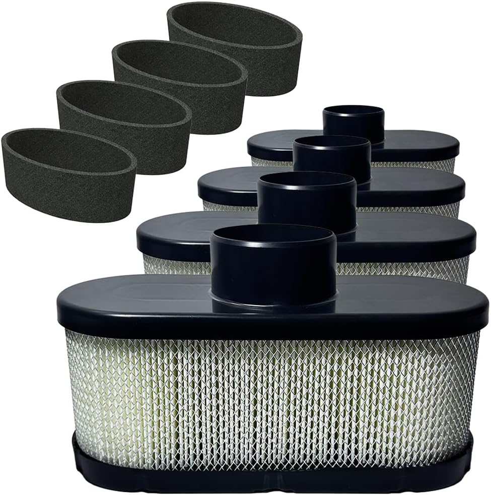 4 Pack 11013-0752 Air Filter for Kawasaki FR691V FR730V with 11013-7046 Pre Filter, Fit for FR651V FS481V FS541V FS600V FS651V FS691V FS730V Engine Air Filter Replace 11013-7047 11013-0726 11013-7049