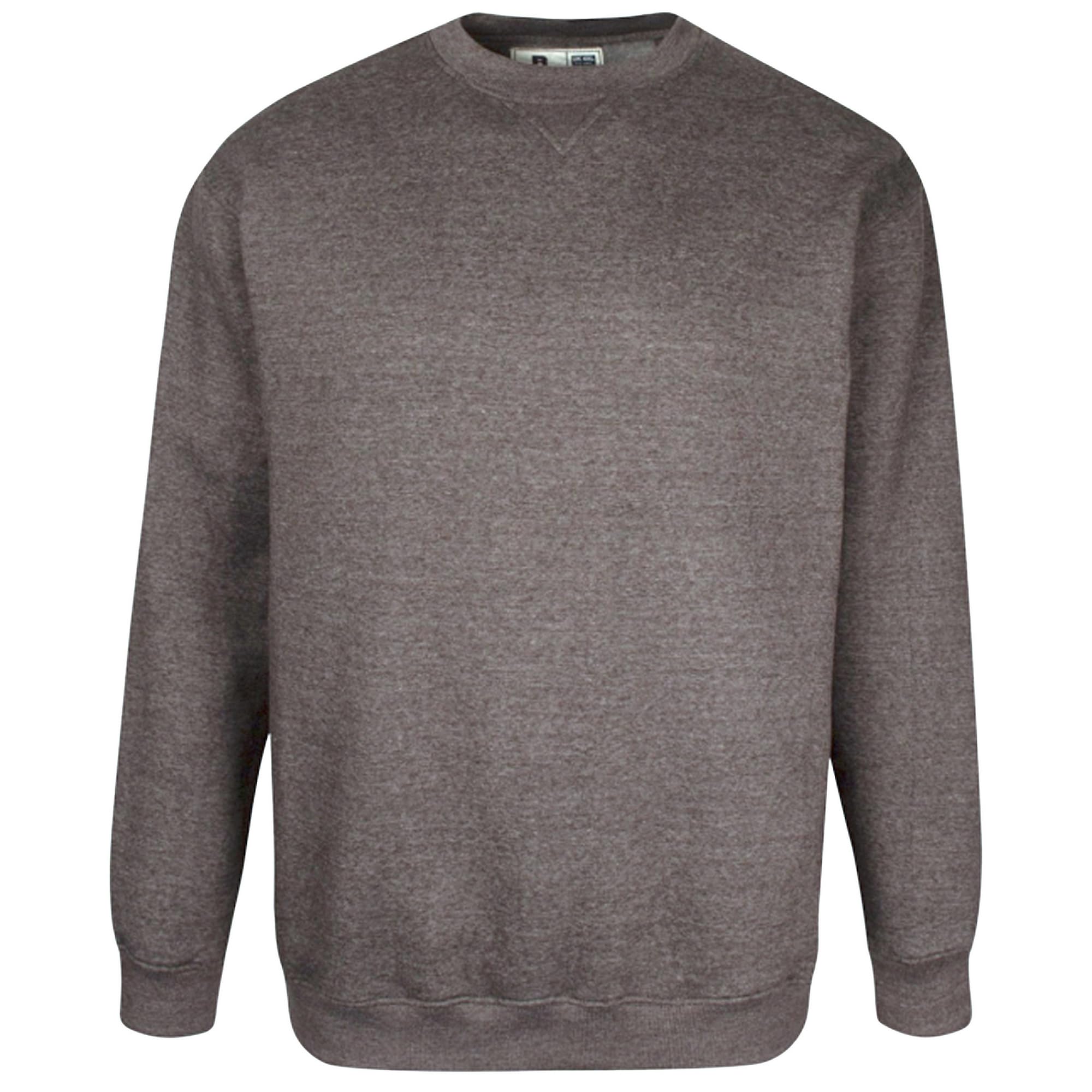 D555 Sweat-Rockford Crew Neck Sweatshirt, Grey Melange, Size 6Xl, Men
