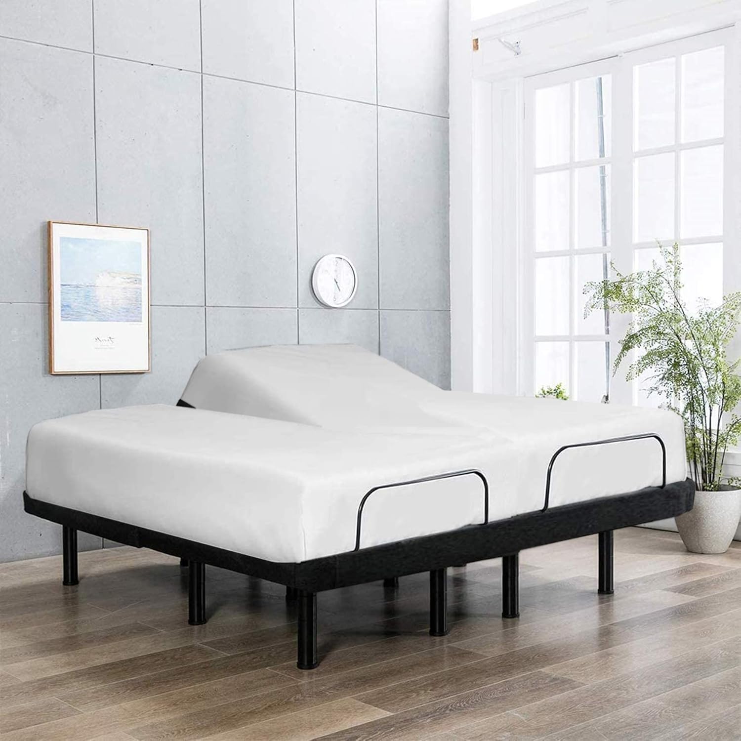 Flex Head Queen Mattress Protector for Adjustable Beds or Flex Split Bed-100% Terry Cotton Flex Head Mattress Protector 28 Inches FlexTop Fully Elasticized 28-Inch Deep Fitted Sheet Style