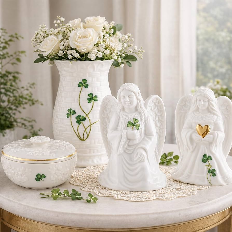 Amazon.com: Belleek Classic Angel of Protection | 3.3in Parian