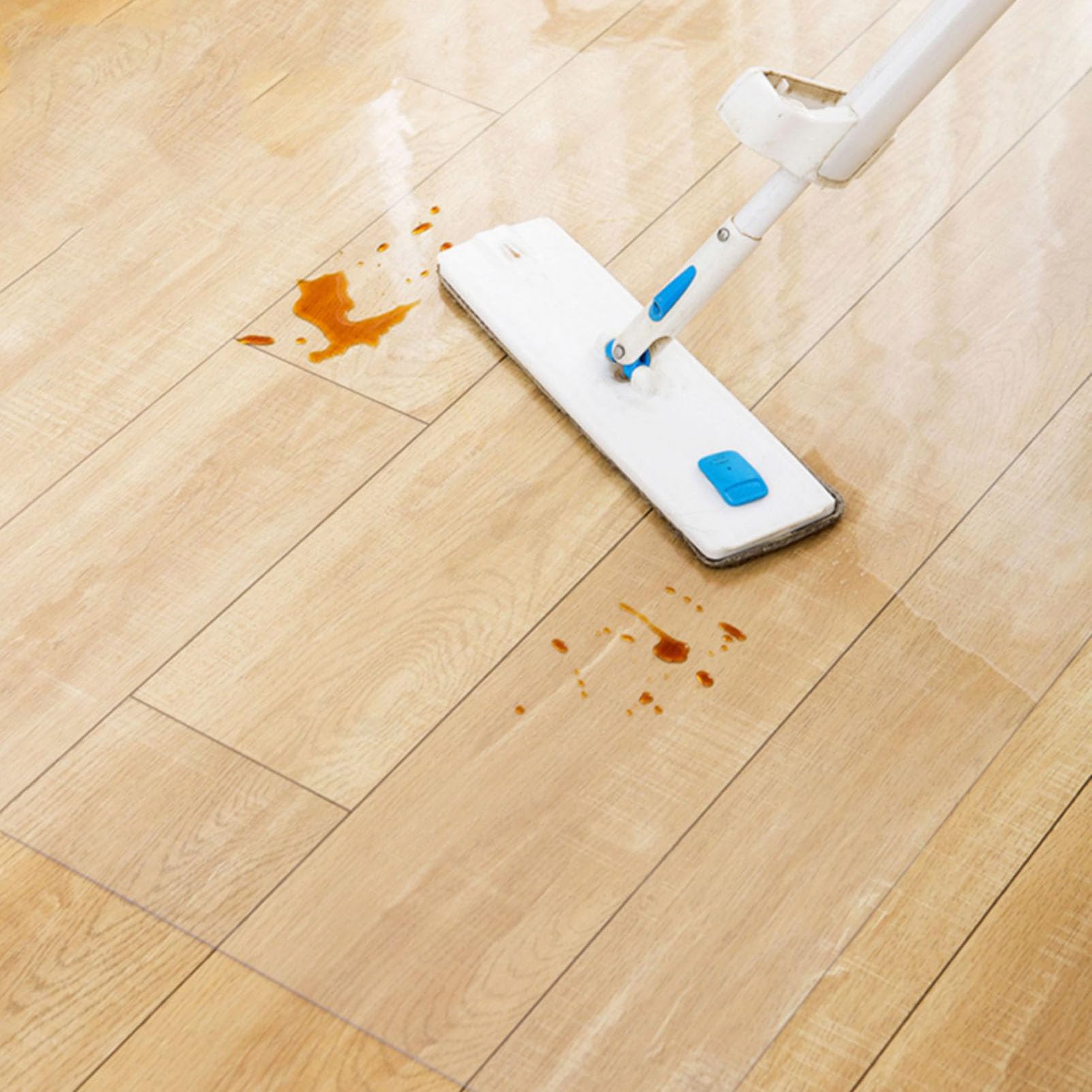 Protector de suelo de PVC transparente de 2 mm de grosor para madera dura y azulejos, 60 x 130 cm, duradero, ideal para estaciones de trabajo y cocinas