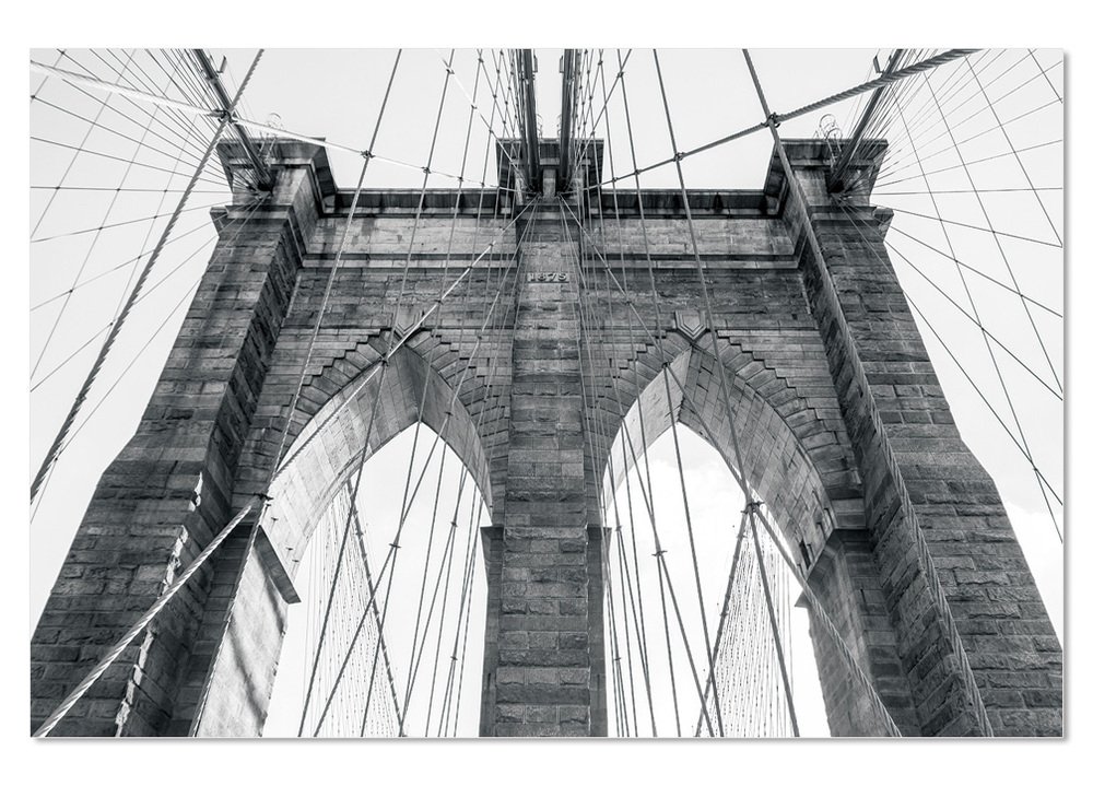 Epic Graffiti "Brooklyn Bridge High Gloss Acrylic Wall Art, 48" x 32"