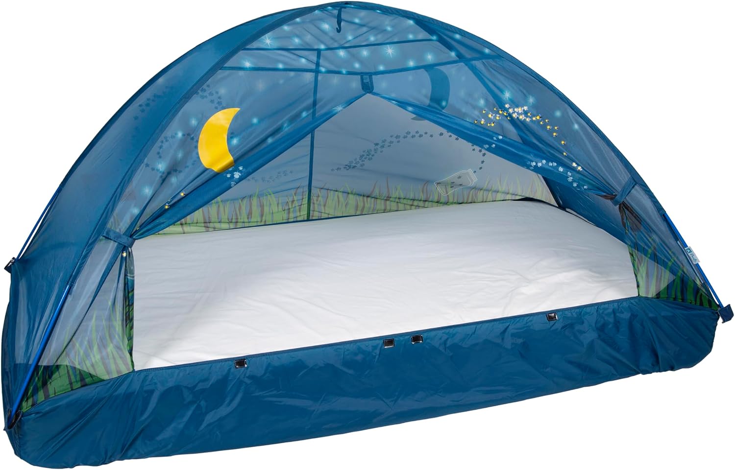 Pacific Play Tents Glow in The Dark Firefly Bed Tent, 77 In X 38 in X 35 in