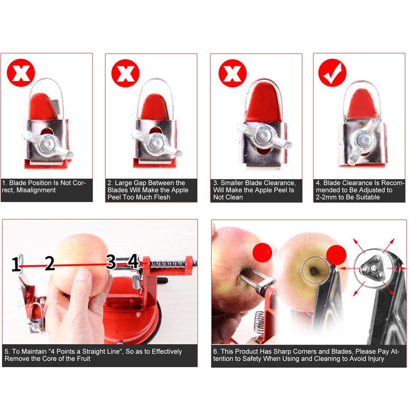 Pelapatate Mele 3 In 1 Professionale - Sbuccia, Affetta E Torsola In Un Solo Gestro