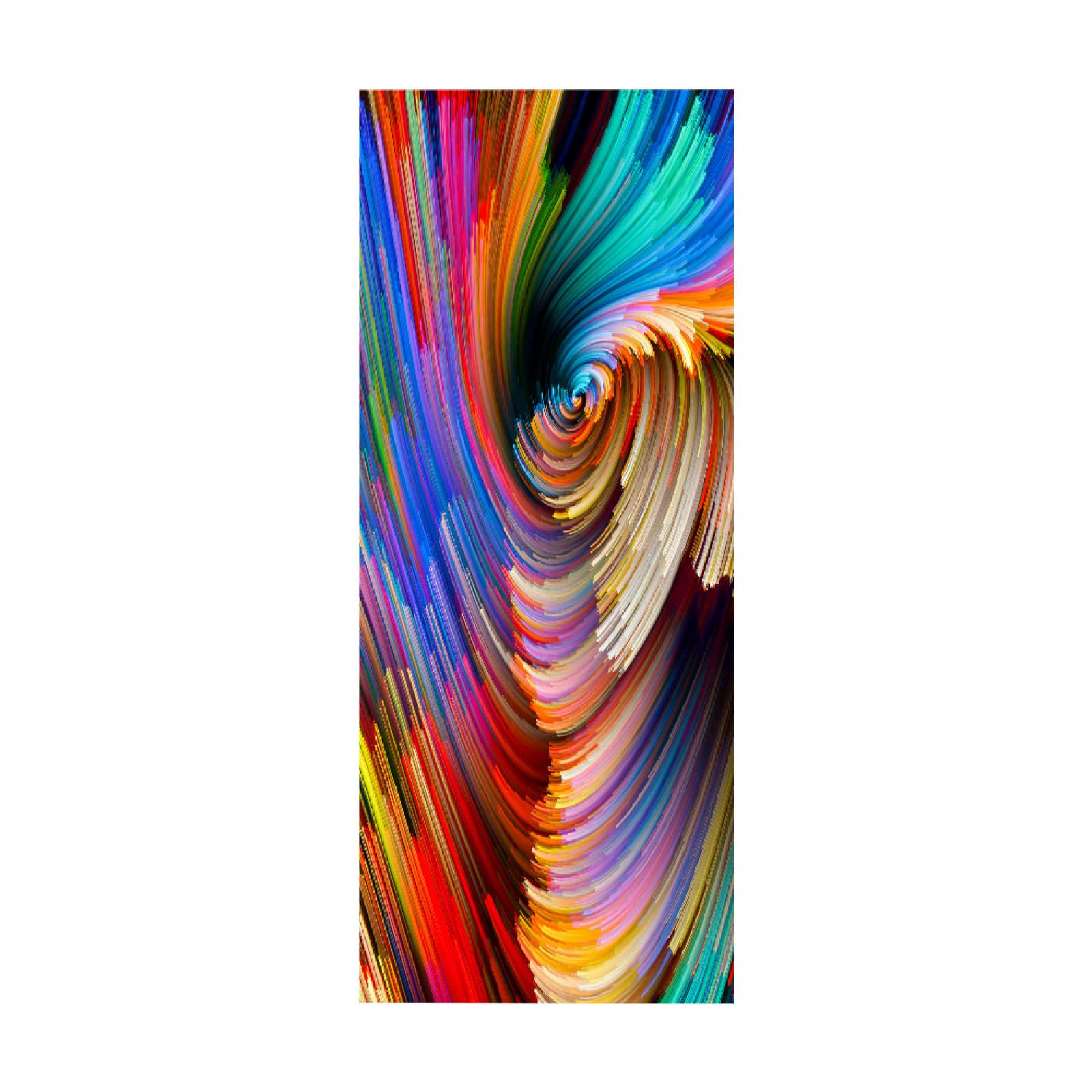 3D Door Stickers Color Abstract Mural Art Sticker Wallpaper Self-Adhesive Decals Removable Vinyl W100 x H215cm