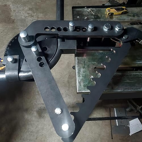 Miniatura 6 de ECOTRIC Dobladora de tubos y tubos Revestimiento de óxido negro Acero Manual de mano de la tubería de la dobladora de tubos Dobladora de tubos