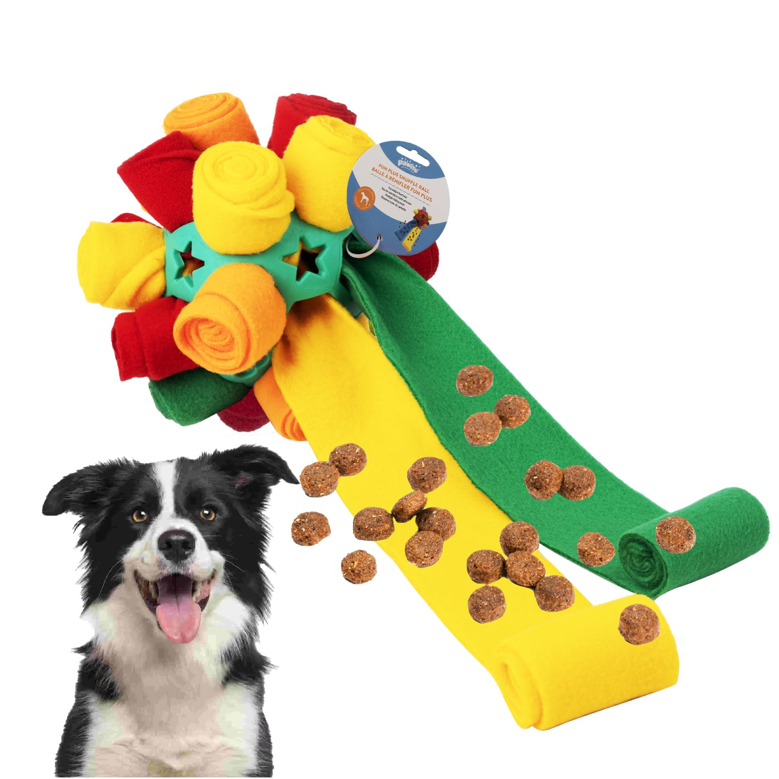 PAWISE Snuffle Ball for Dogs Sniffle Treat Puzzle Toy Dog Snuffle Ball Slow Feeder Enrichment Toy for Mental