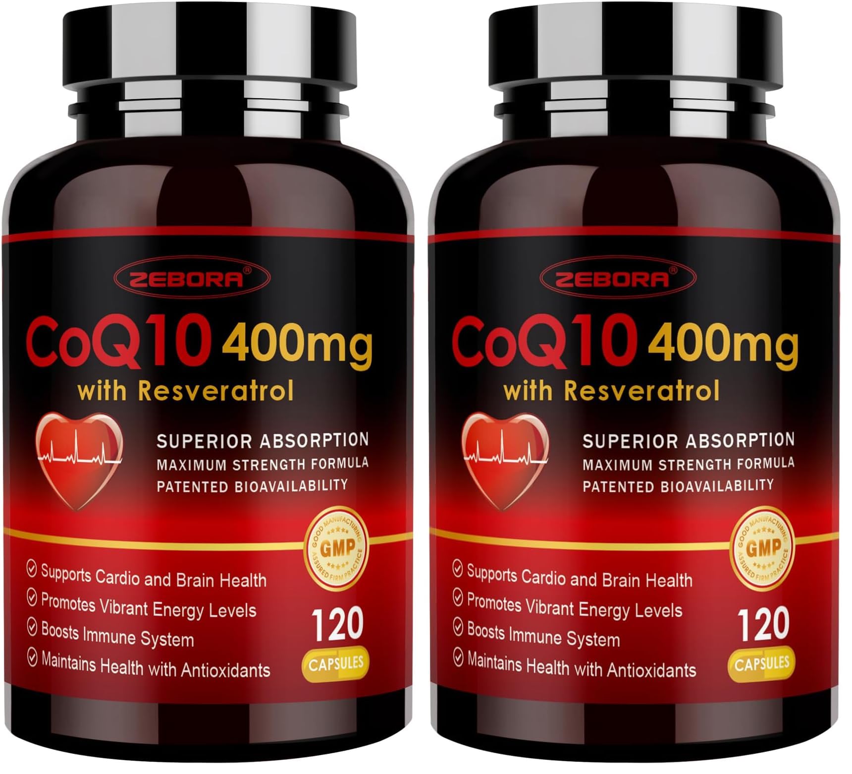 ZEBORA CoQ10 400mg,120 Veggie Capsules — Amazon image 8