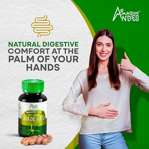 Miniatura 4 de Tienda Andes - Cápsulas de garra de gato Uña de gato - 100 pastillas x 500 mg - Función inmune - Píldoras veganas