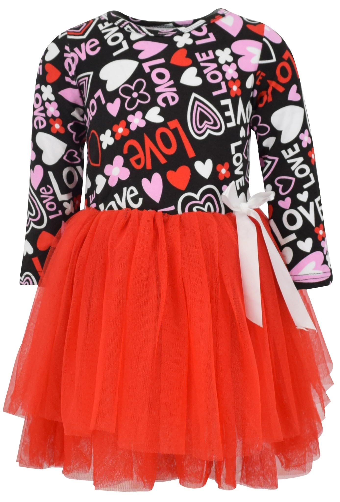 Girls Long Sleeve Tulle Tutu Dresses for Kid and Toddler