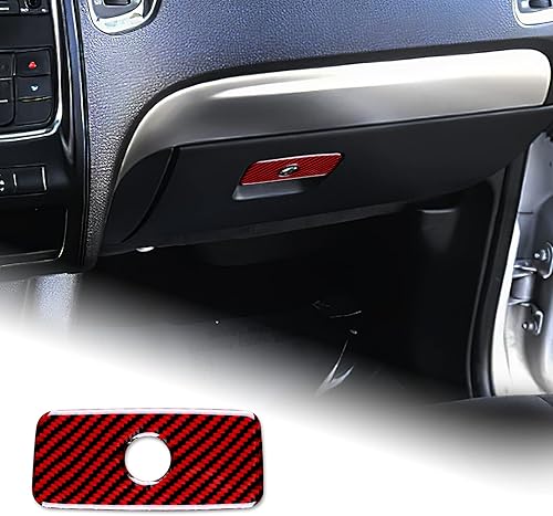 Miniatura 20 de AIRSPEED Cubierta de panel de palanca de cambios de fibra de carbono, calcomanía para consola central interior para Dodge Durango 2018 2019 2020