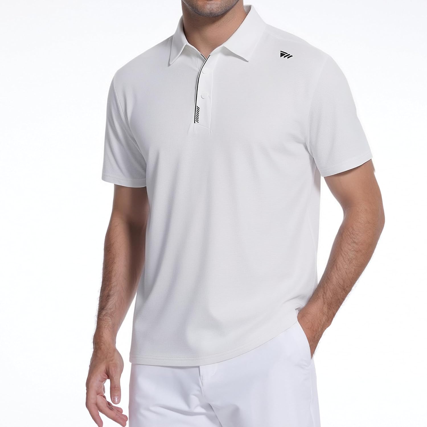 WARHORSEE Golf Shirts for Men Short Sleeve Breeze Dry Fit Performance Moisture Wicking Golf Polo Shirt for Men